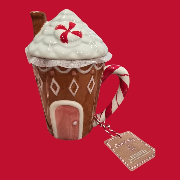 Handpainted Coffee Mug with lid - Picture 3 of 3